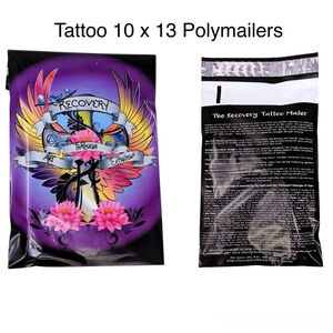 NEW 25 pack of Medium 10” x 13” Polymailers - Tattoo Recovery Design